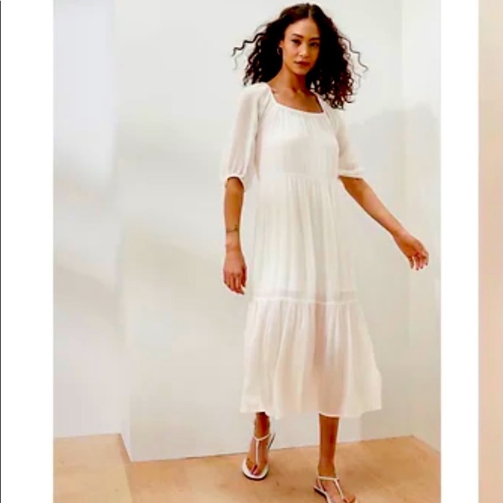 Banana republic puff sleeve midi dress - Picture 4 of 4